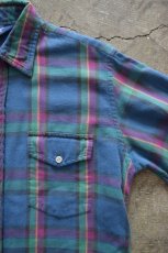 画像10: 80's Woolrich check flannel shirt (10)