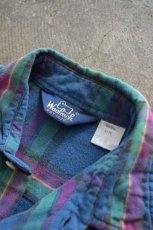 画像9: 80's Woolrich check flannel shirt (9)