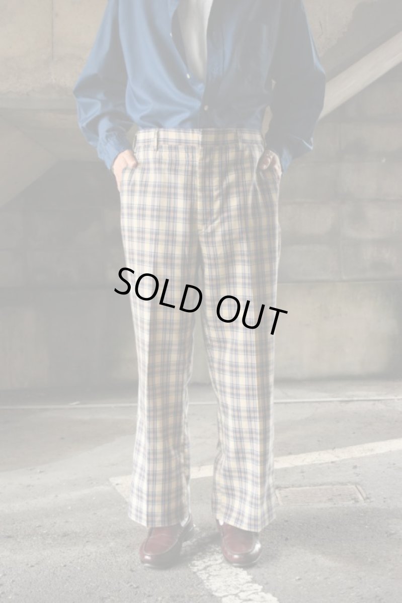 画像1: 70-80's broadcloth check pants (1)