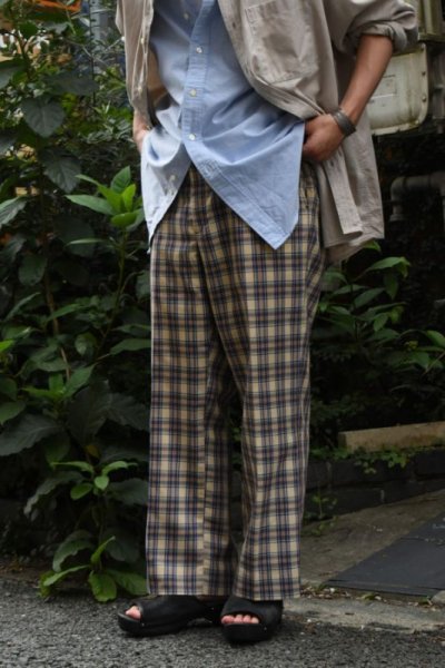 画像1: 70-80's broadcloth check pants