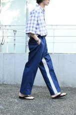 画像7: 〚TEXTURES〛 Inside Stripe Slacks - Navy × Reflector - (7)