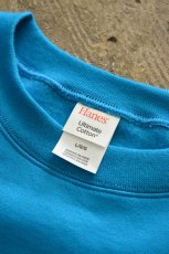 画像9: [NEW] Hanes crew neck sweat shirt -TEAL- (9)