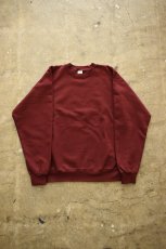 画像5: [NEW] Hanes crew neck sweat shirt -MAROON- (5)