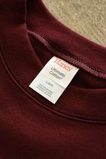 画像9: [NEW] Hanes crew neck sweat shirt -MAROON- (9)