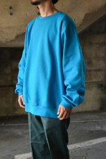 画像2: [NEW] Hanes crew neck sweat shirt -TEAL- (2)