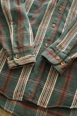 画像13: 90's ST JOHN'S BAY check flannel shirt (13)