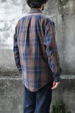 画像3: Ralph Lauren check flannel shirt [elbow patch] (3)