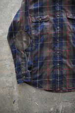 画像7: Ralph Lauren check flannel shirt [elbow patch] (7)