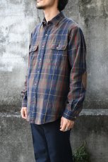 画像2: Ralph Lauren check flannel shirt [elbow patch] (2)