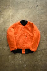 画像22: [DEADSTOCK] 90's CONCORD by ALPHA INDUSTRIES MA-1 flight jacket -BLACK/ORANGE- (22)