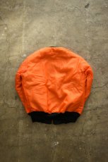 画像28: [DEADSTOCK] 90's CONCORD by ALPHA INDUSTRIES MA-1 flight jacket -BLACK/ORANGE- (28)