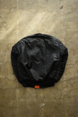 画像19: [DEADSTOCK] 90's CONCORD by ALPHA INDUSTRIES MA-1 flight jacket -BLACK/ORANGE- (19)