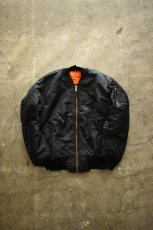 画像6: [DEADSTOCK] 90's CONCORD by ALPHA INDUSTRIES MA-1 flight jacket -BLACK/ORANGE- (6)