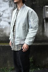 画像3: [DEADSTOCK] 90's CONCORD by ALPHA INDUSTRIES MA-1 flight jacket -SILVER/GRAY- (3)