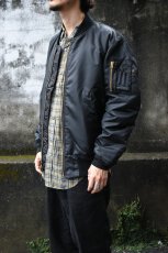 画像3: [DEADSTOCK] 90's CONCORD by ALPHA INDUSTRIES MA-1 flight jacket -BLACK/ORANGE- (3)