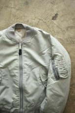 画像7: [DEADSTOCK] 90's CONCORD by ALPHA INDUSTRIES MA-1 flight jacket -SILVER/GRAY- (7)