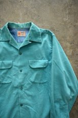 画像2: 40's TOWNCRAFT corduroy open collar shirt (2)