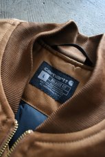 画像7: [NEW] Carhartt V01 firm duck insulated rib collar vest [BROWN] (7)